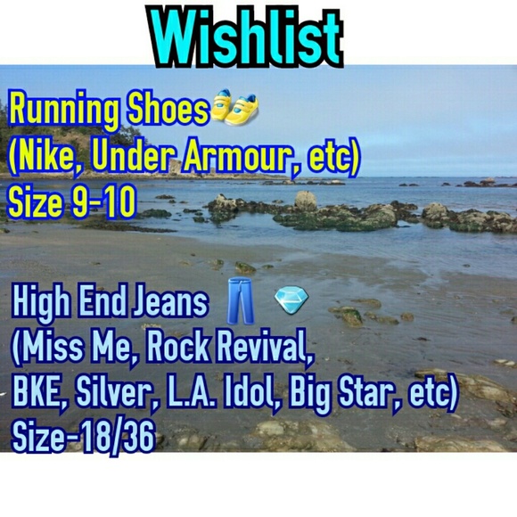 Wanted: Running Shoes & High End Jeans