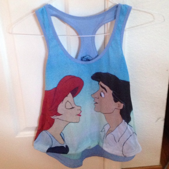Sold!! Disney Ariel razorback tank top
