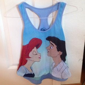 Sold!! Disney Ariel razorback tank top