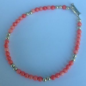Pink Coral Anklet