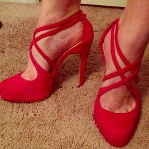 Strappy Hot a Pink Platforms