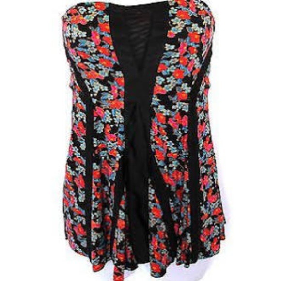 Blue free people top