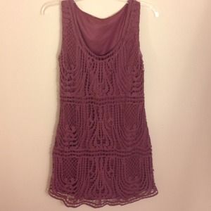Dark purple/burgundy lace dress; worn once