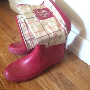 Coach rain boots , 💯💯💯 authentic!