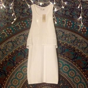 White American Eagle bodycon dress with overlay