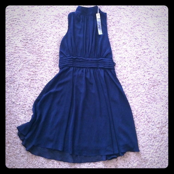 ModCloth Windy City Dress in Navy. NWT
