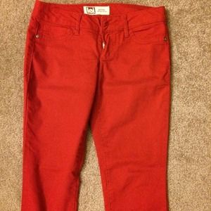 Red jeans