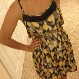 Black and yellow dress