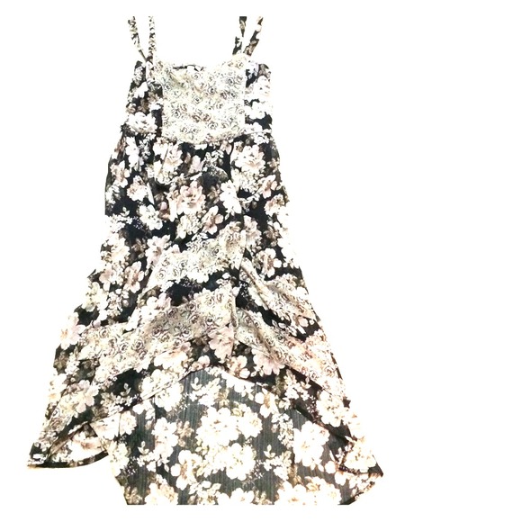 Floral high low dress