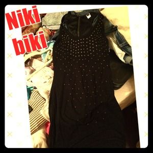 NikiBiki studded racerback dress