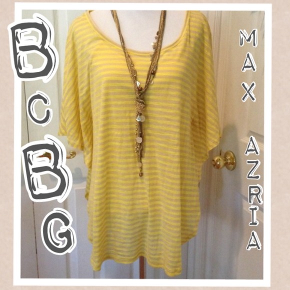 Bcbg striped baggy top