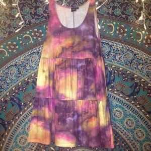 Gently worn galaxy patterned ASOS skater dress