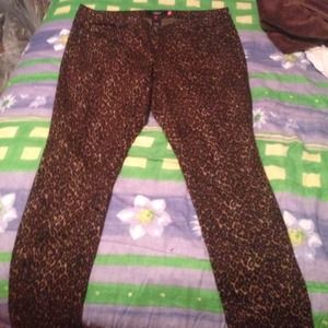 Torrid Leopard print skinny jeans