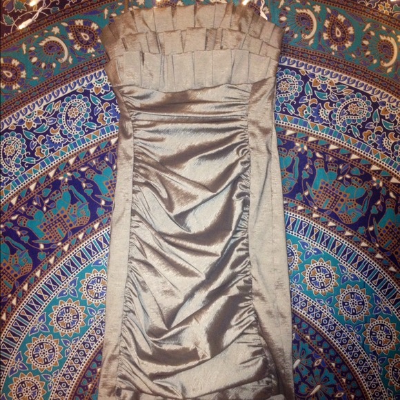 Sliver Cache cocktail dress