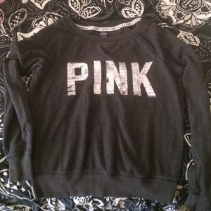 Vicorias secret pink pullover hoodie