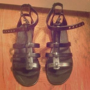 Marc Jacobs black gladiator jellies sandals