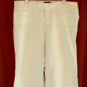 White Linen pants from The Limited