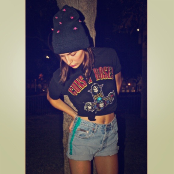 Teal fringe vintage light high waist Calvin shorts