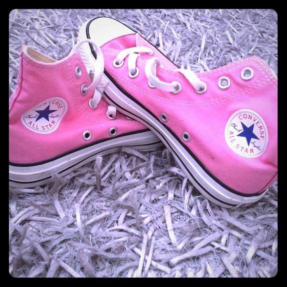 Pink High Top Converse