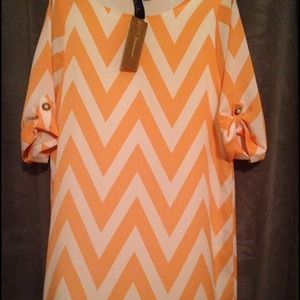 Chevron print dress