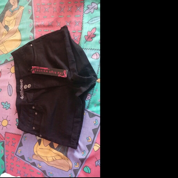 Black high waisted shorts