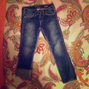 💯Auth Silver Jeans Capri style pants 💁👖