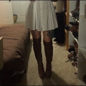 Boho knee-high boots