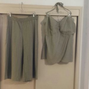 2 peice capri and halter nice and cool