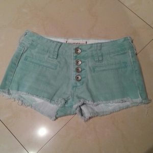 Bullhead Black Teal shorts