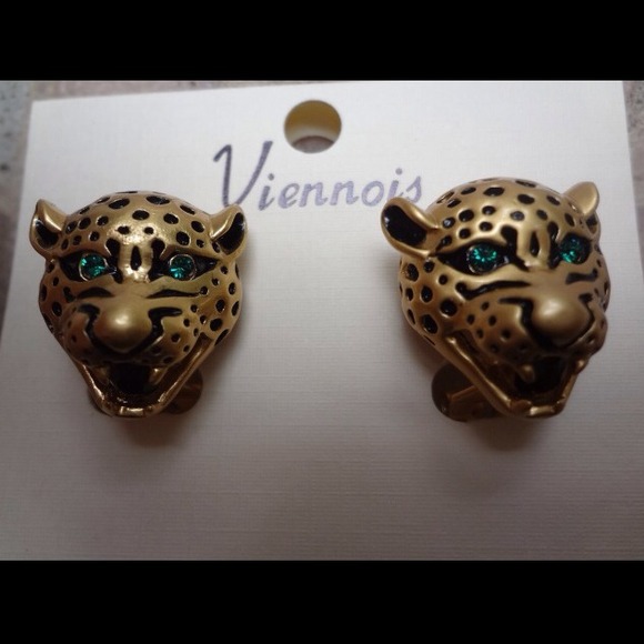 Leopard earrings