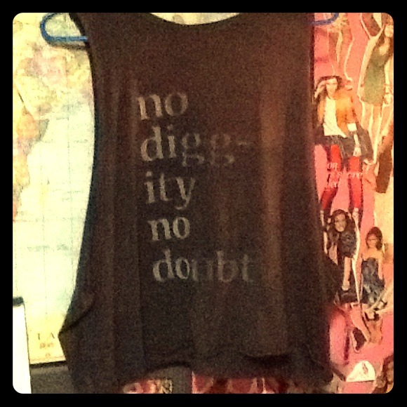 Brandy Melville "no diggity no doubt" muscle tank