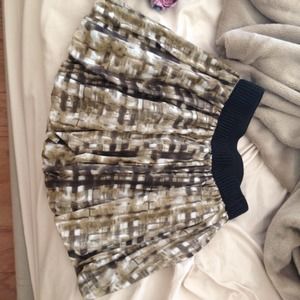 ❗️Olive green patterned circle skirt