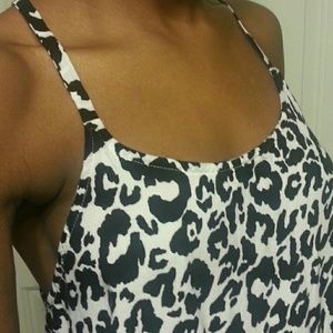 Cheetah racer back top