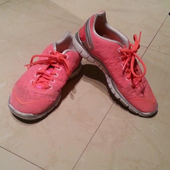 Neon Pink Nike Free Fit 2 Shoes
