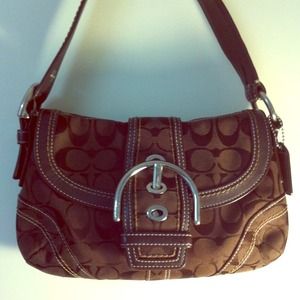 Bundle -Coach logo fabric shoulder bag/ Coach Shoe