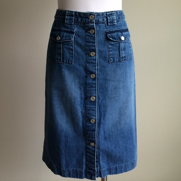 Gap Jeans Size 1 / 2 High Waisted Denim Skirt