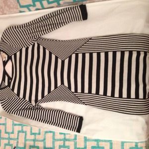 Black and White Bodycon Dress-Small