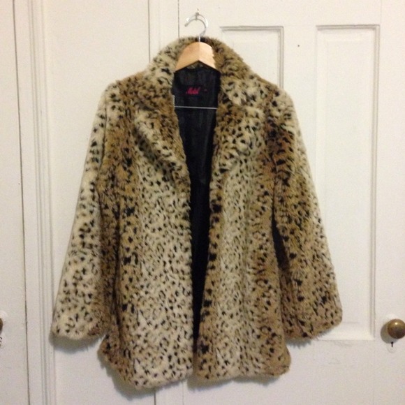 Motel oversized Faux Fur coat.