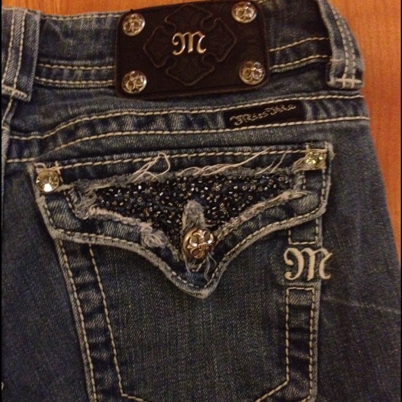Miss Me Beaded Boot Cut Jeans - Picture 3 of 4