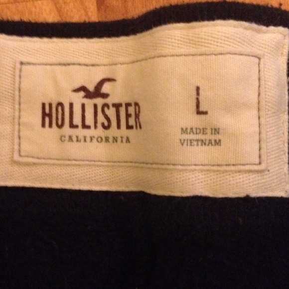 Hollister Crop Sweat Pants Dark Blue - Picture 2 of 3
