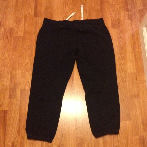 Hollister Crop Sweat Pants Dark Blue - Picture 3 of 3