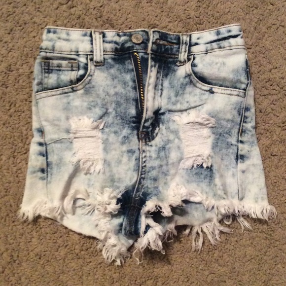 High waisted shorts.