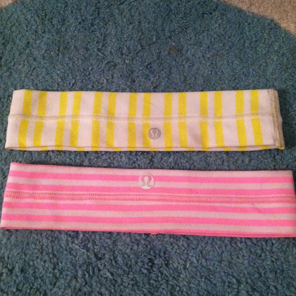 Lulu lemon striped headbands