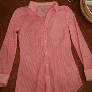 H&M pink button up!