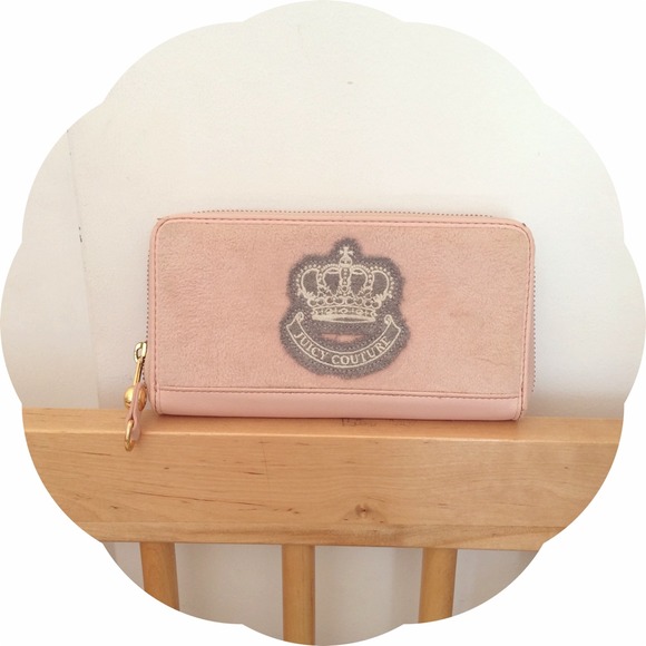 Juicy Couture Wallet Pink Velour