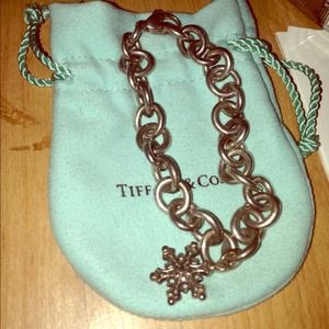 SOLD!! Tiffany charm bracelet with snowflake charm
