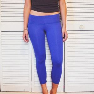 Wod Gear Blue Crop Leggings