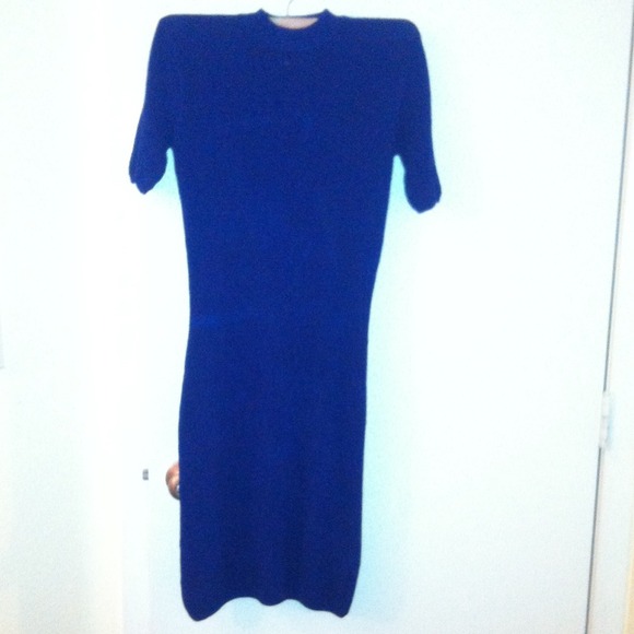 Royal blue knit dress Alexander wang.