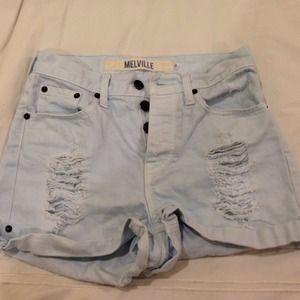 Brandy Melville Light Blue Demin Shorts