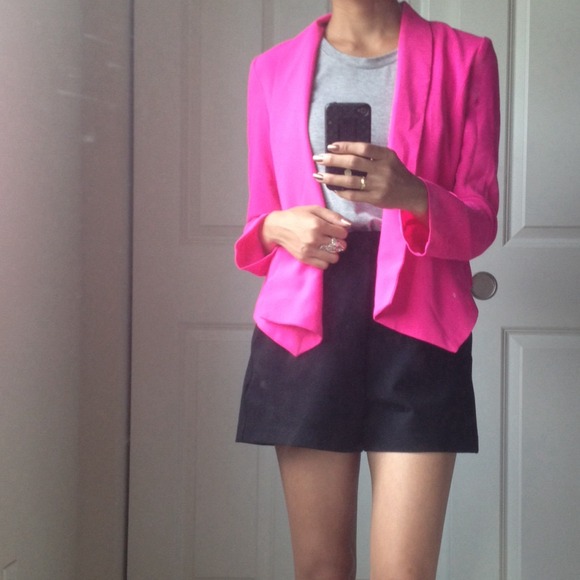 HOT pink blazer jacket